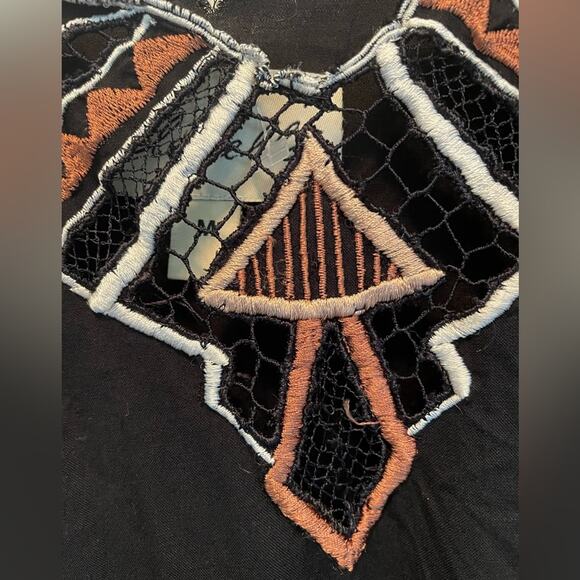 Revolve Cleobella Marina Black Mini Dress size Medium - Picture 7 of 8